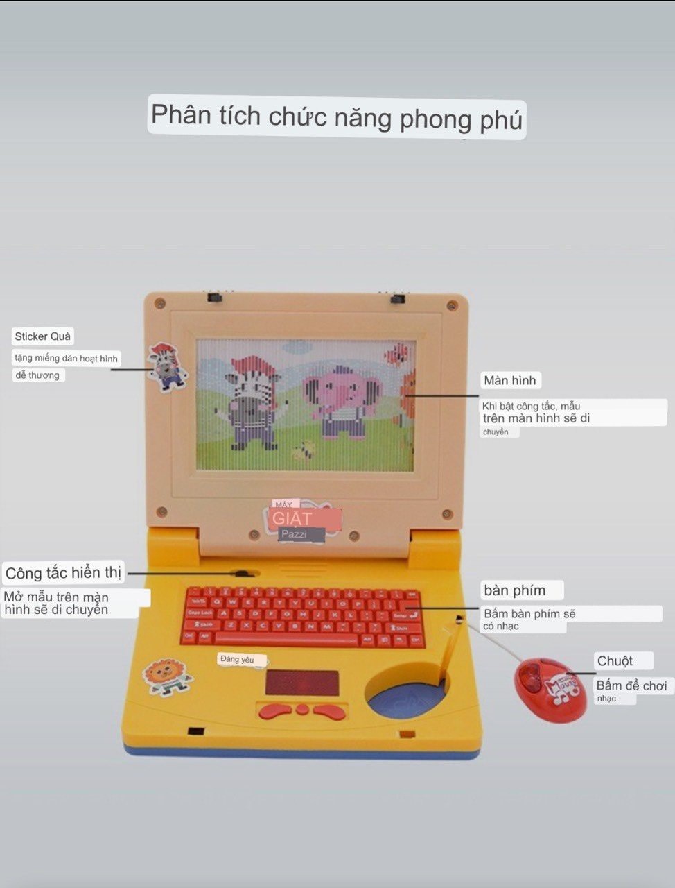 A1005ML02- [ORDER] LAPTOP MINI ĐỒ CHƠI CHO BÉ