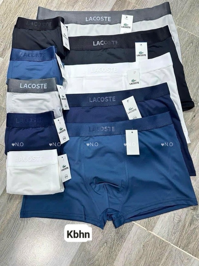 NO375- HỘP 5 QUẦN SỊP NAM LACOSTE DẬP NỔI THUN LẠNH CAO CẤP