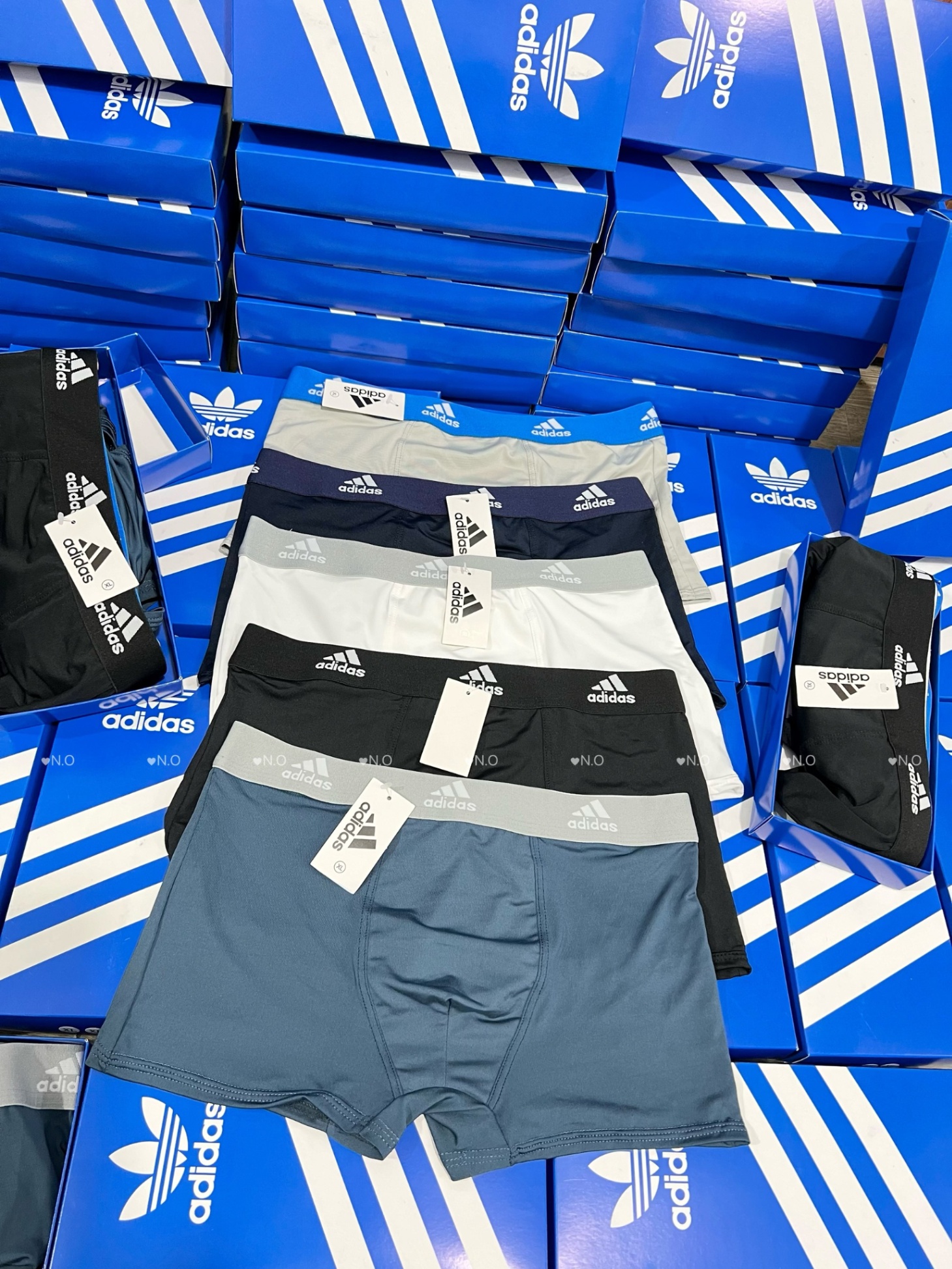 NO402- HỘP 5 QUẦN SỊP NAM ADIDAS THUN LẠNH CAO CẤP