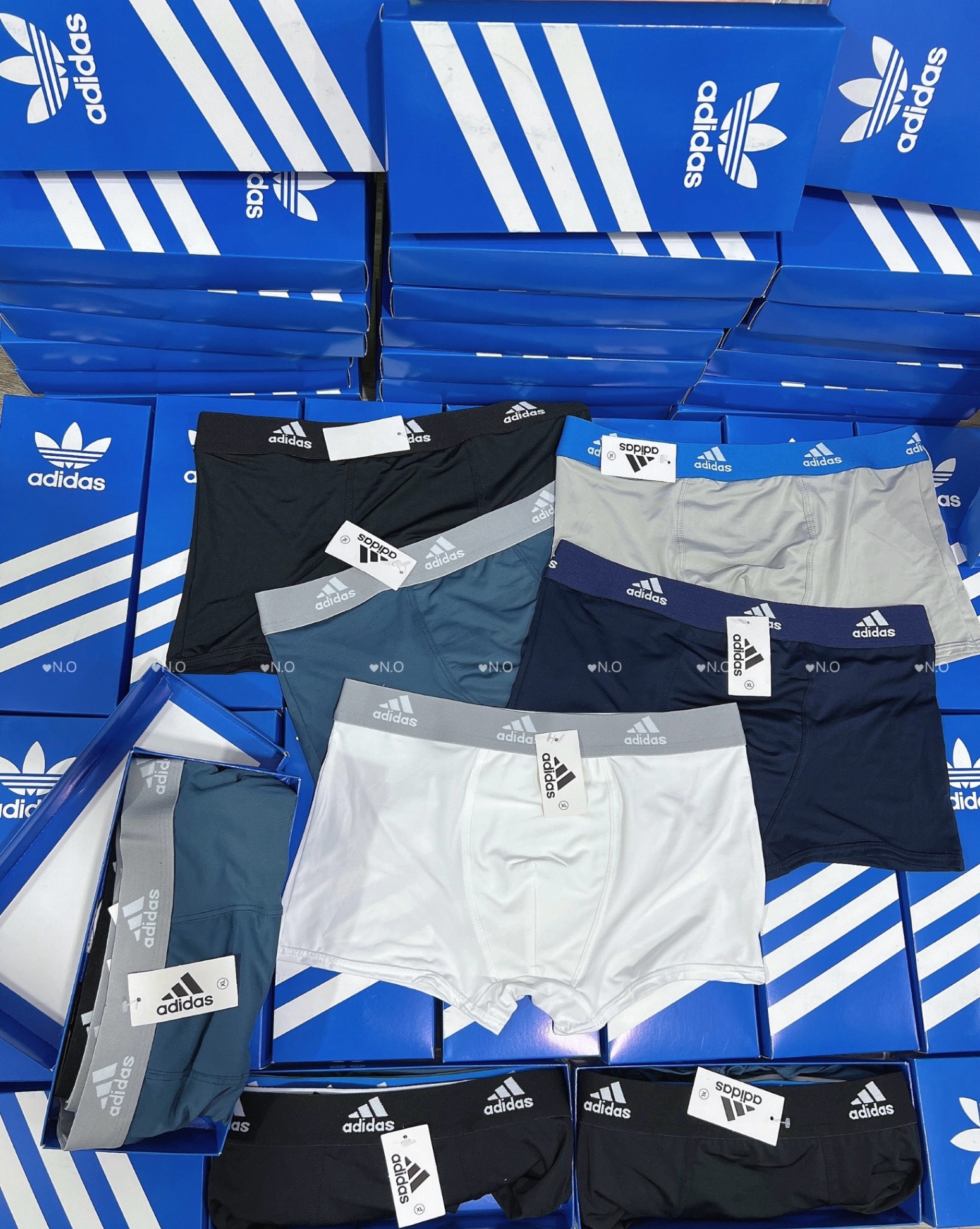 NO402- HỘP 5 QUẦN SỊP NAM ADIDAS THUN LẠNH CAO CẤP