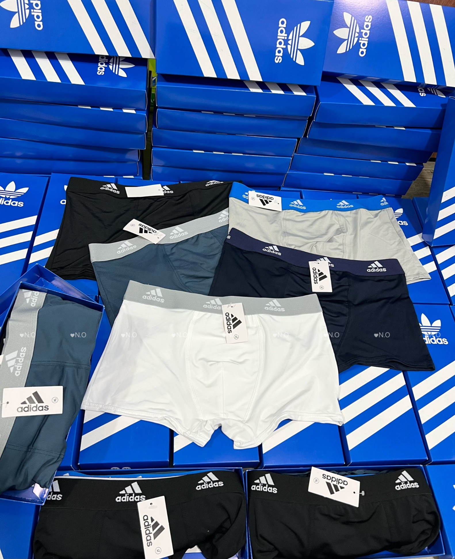 NO402- HỘP 5 QUẦN SỊP NAM ADIDAS THUN LẠNH CAO CẤP