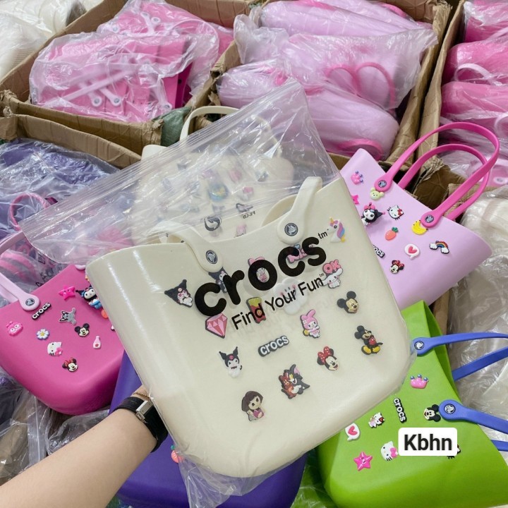 H2809- TÚI XÁCH CHARM CROCS QC STIKER