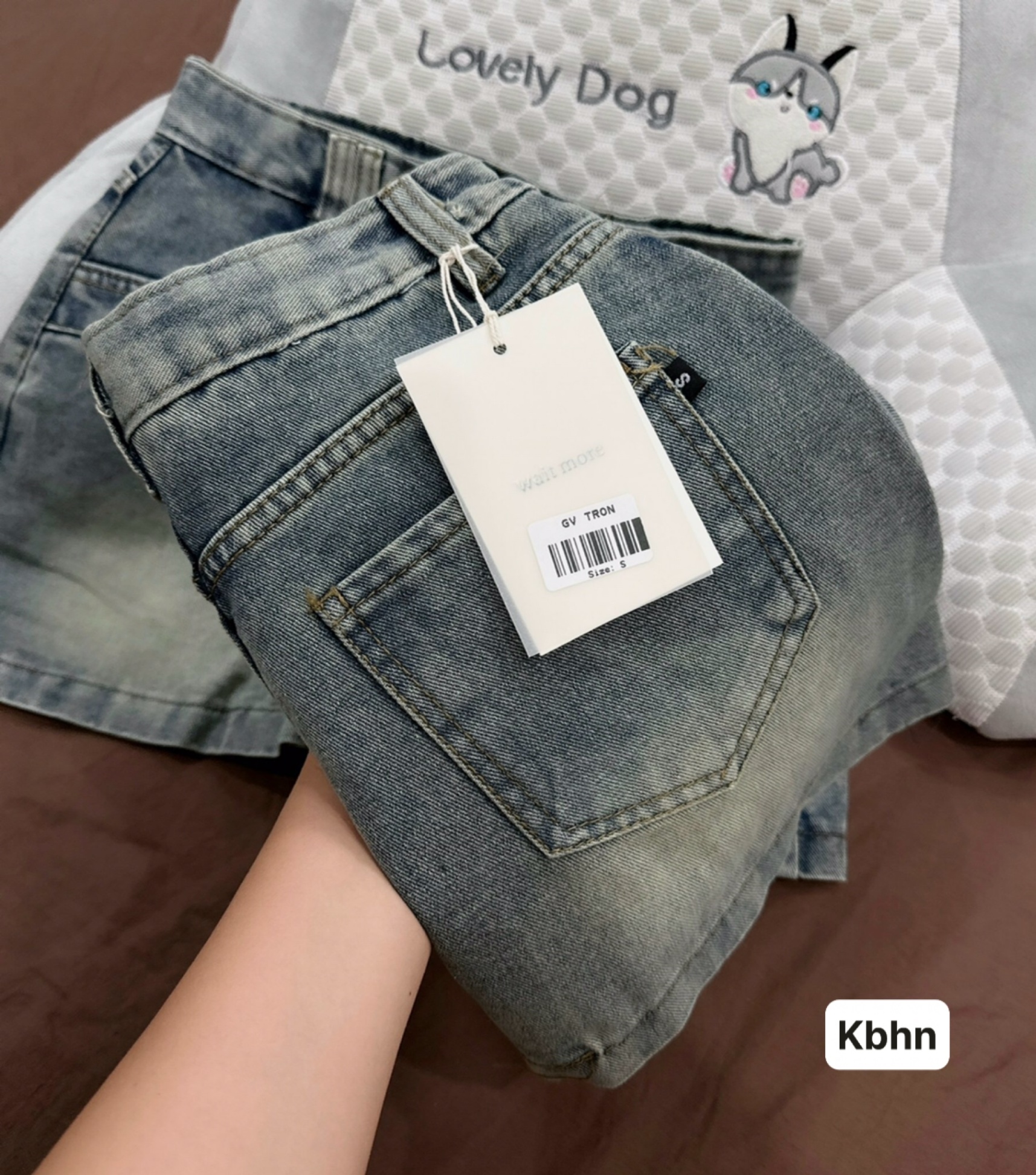 H2965- CHÂN VÁY JEAN CHỮ A DÁNG NGẮN MÀU XANH NEW