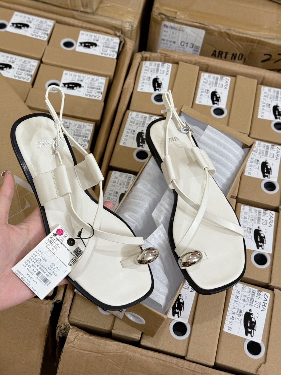 [HÀNG QCCC]-NN65- GIÀY SANDAL HÀNG XUẤT ZARA