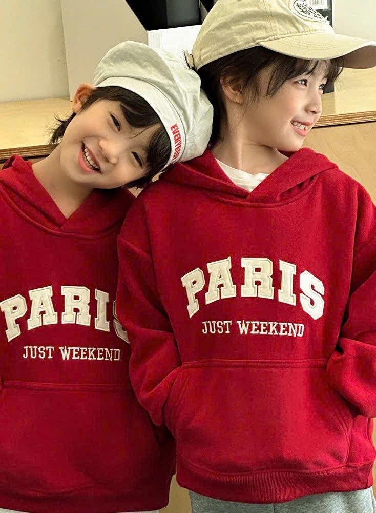 H3695- BỘ NỈ HODIE MŨ PARIS ĐỎ MẸ BÉ