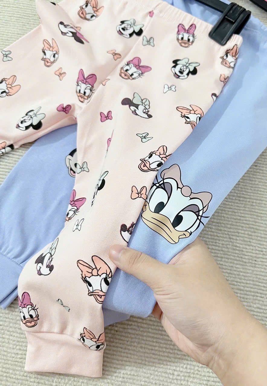 H3777- SET 2 BỘ ZIP HÌNH MICKY XANH HỒNG