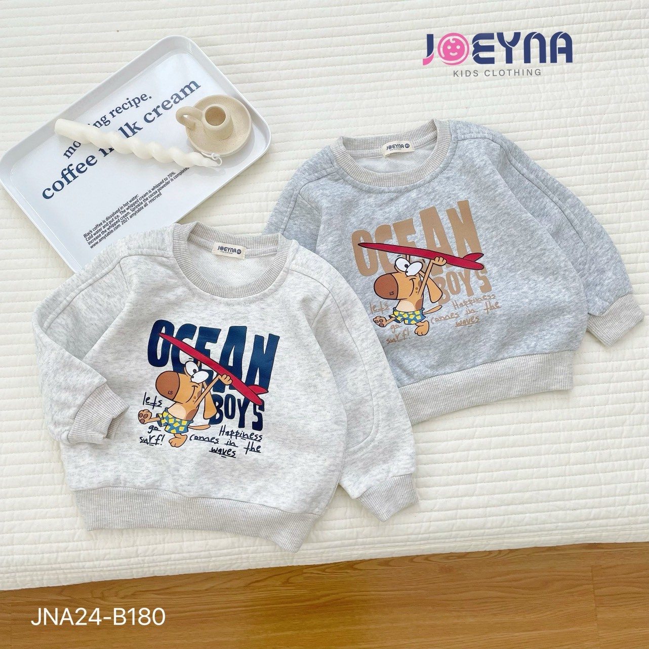 JOEYNA - JNA24-B180- SET BỘ NỈ BÓNG OCEAN BOYS