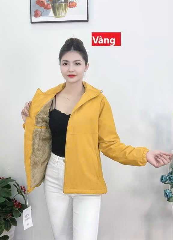 H3791- ÁO KHOÁ GIÓ LÓT LÔNG CỪU HIDOLI CHÍNH HÃNG