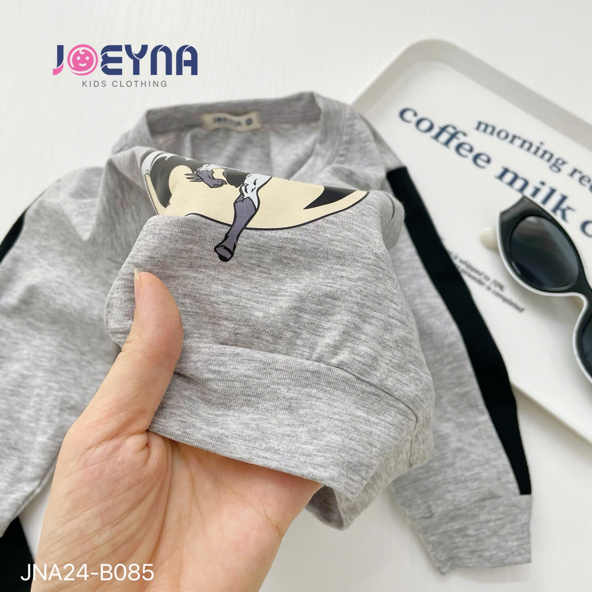 JOEYNA - JNA24-B085- SET COTTON DÀI TAY IN HÌNH BATMAN