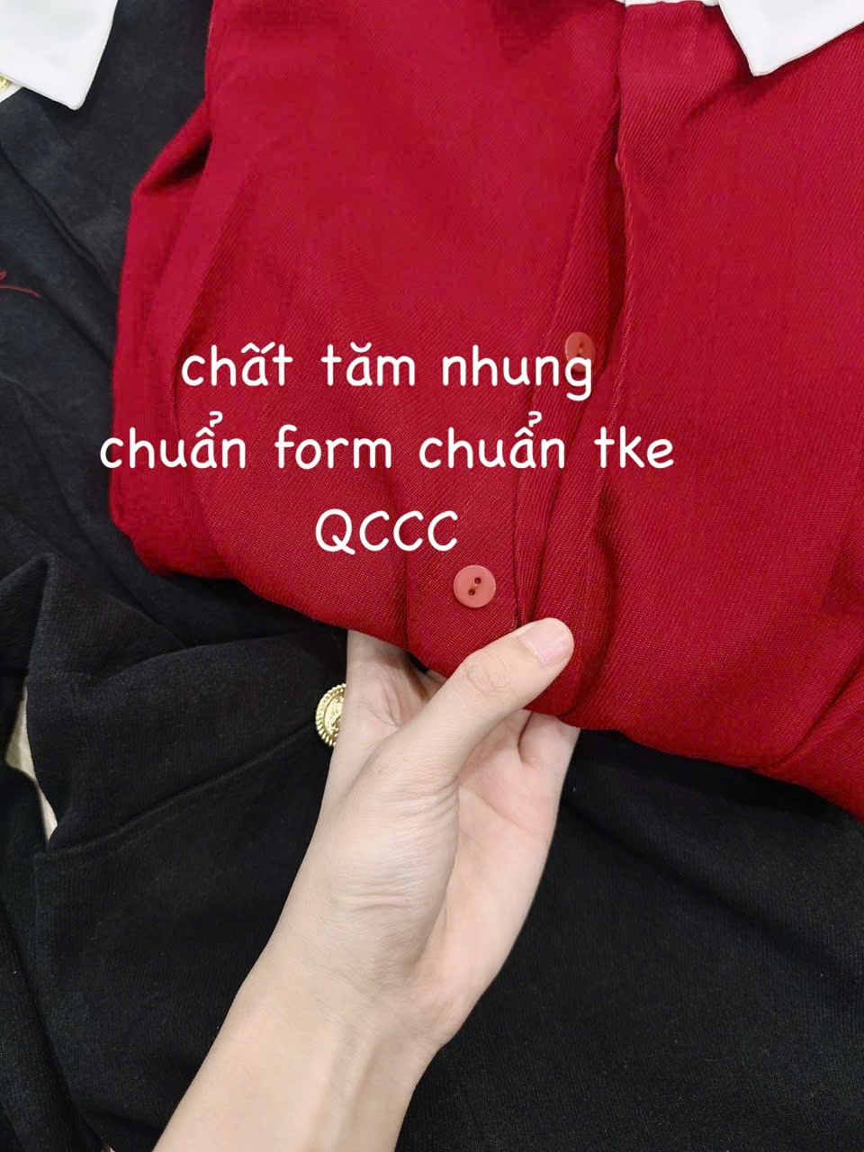 Y2312- VÁY CỔ SƠ MI PHỐI CÚC ĐỒNG CHIẾT LI