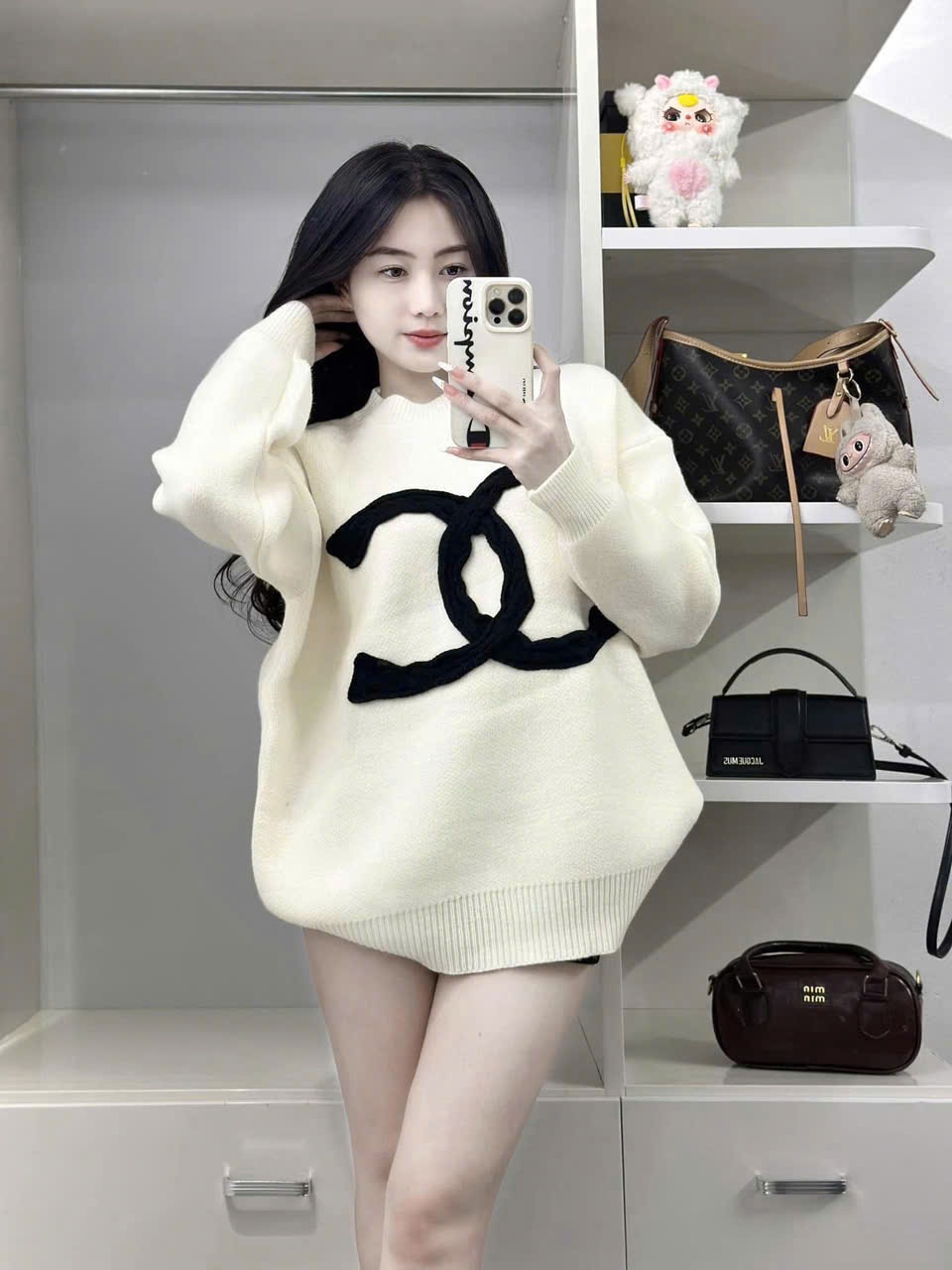 Y2408 - ÁO LEN QC CHANEL DÂY TẾT