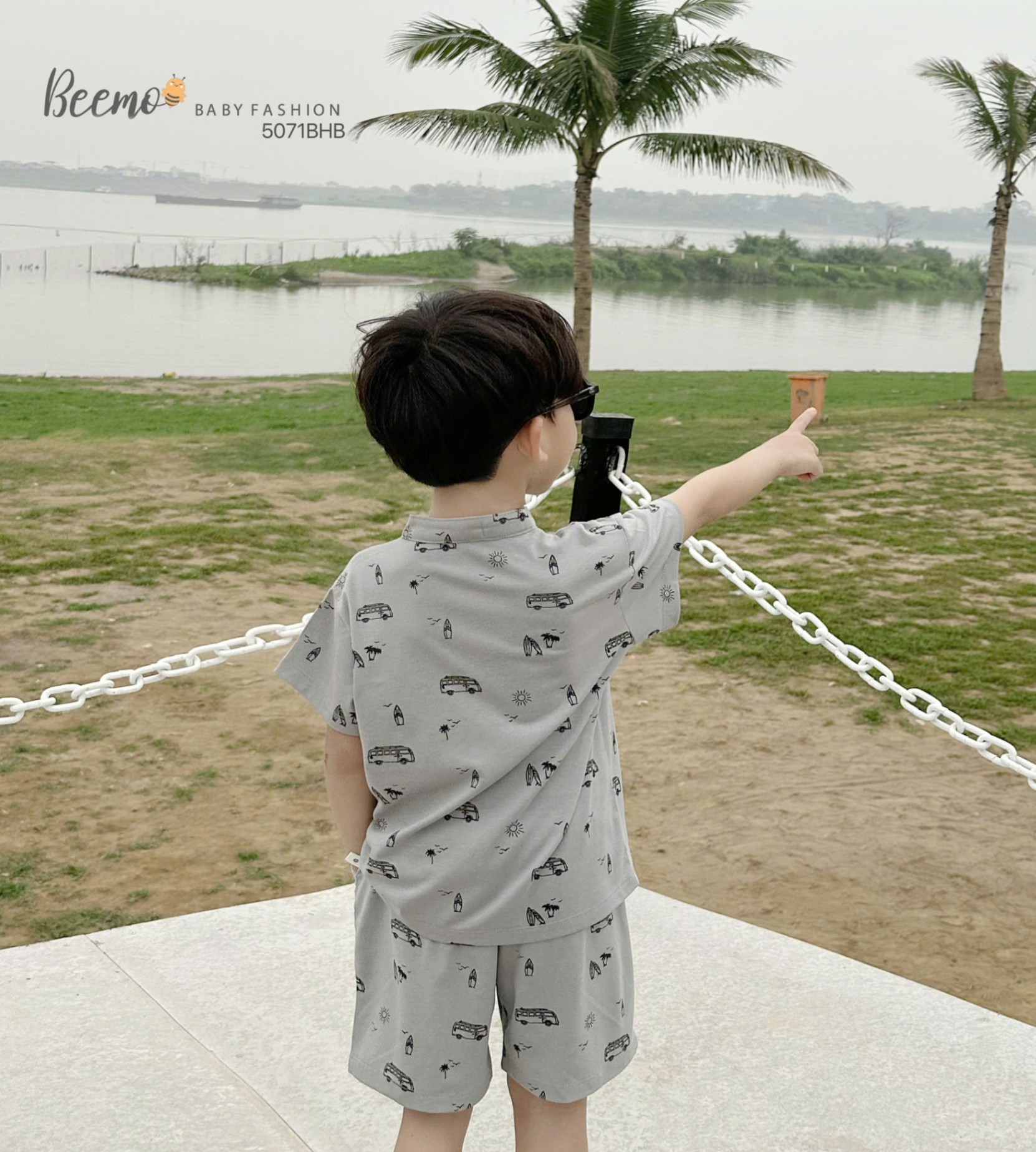 5071BHB- BỘ CỘC TAY CỔ TÀU IN TRÀN