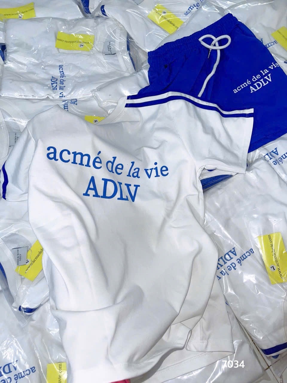 L279-SET ADLV TRẮNG QUẦN XANH COBAN NỮ