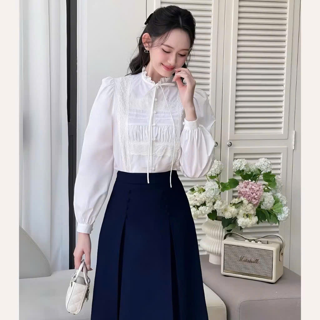 L293-CHÂN VÁY XẾP LI CÚC BỌC XOÈ NHẸ