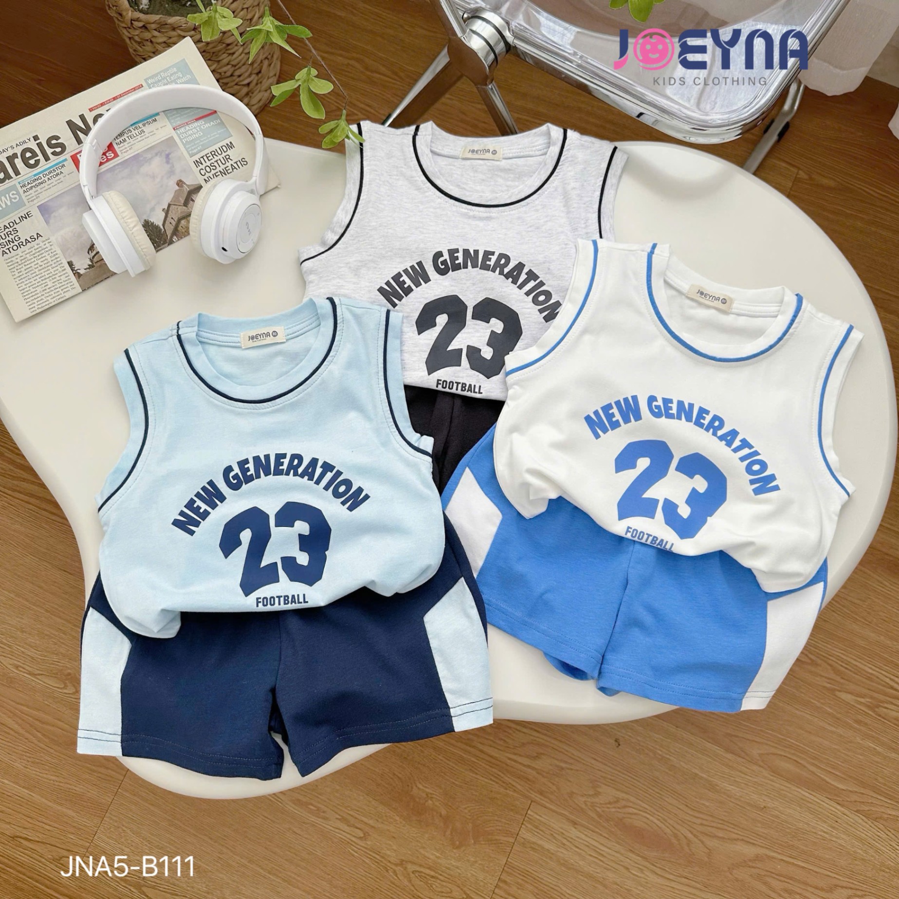 JNA5-B111 - SET BỘ BA LỖ THỂ THAO SỐ 23