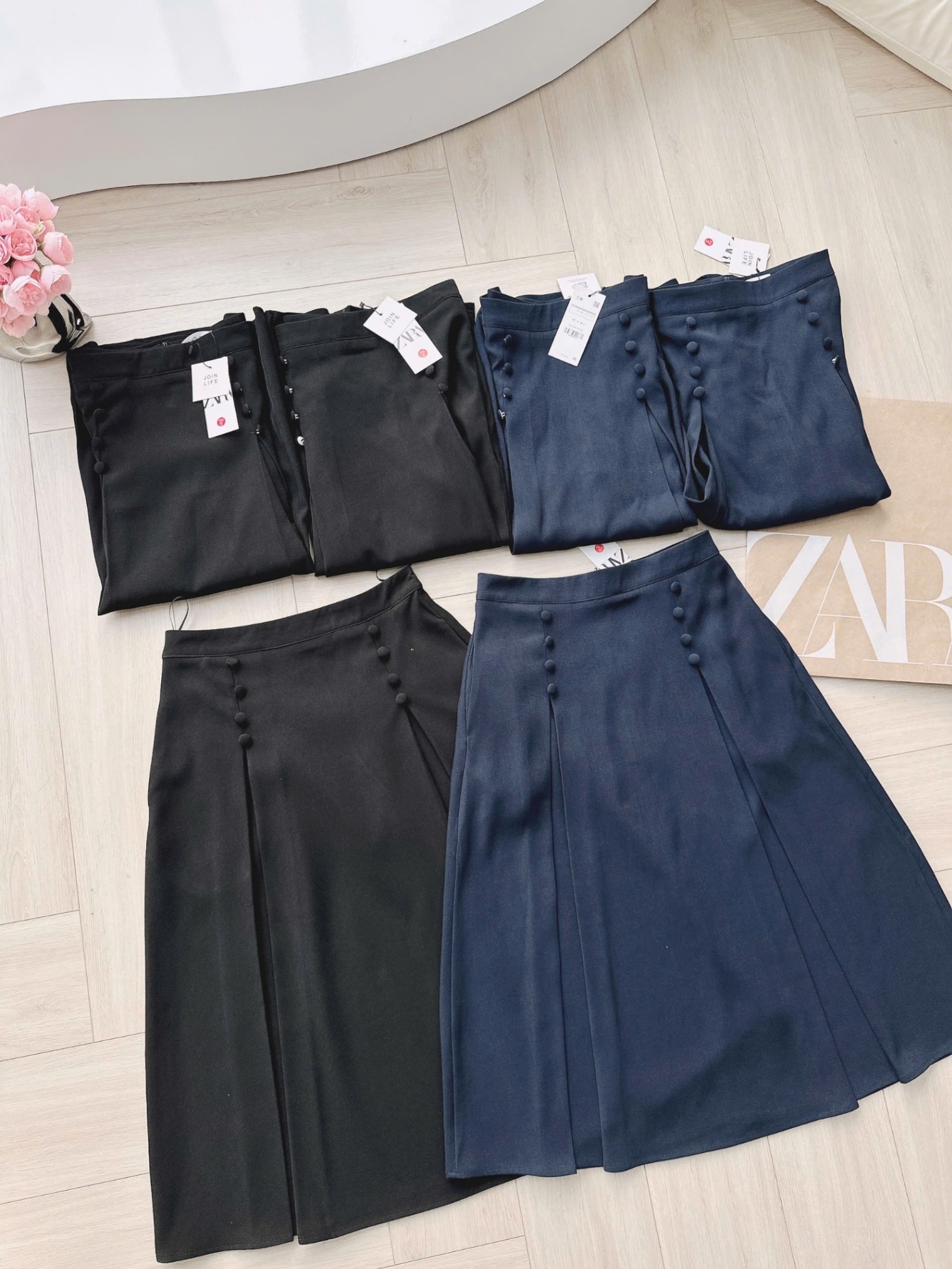 L293-CHÂN VÁY XẾP LI CÚC BỌC XOÈ NHẸ
