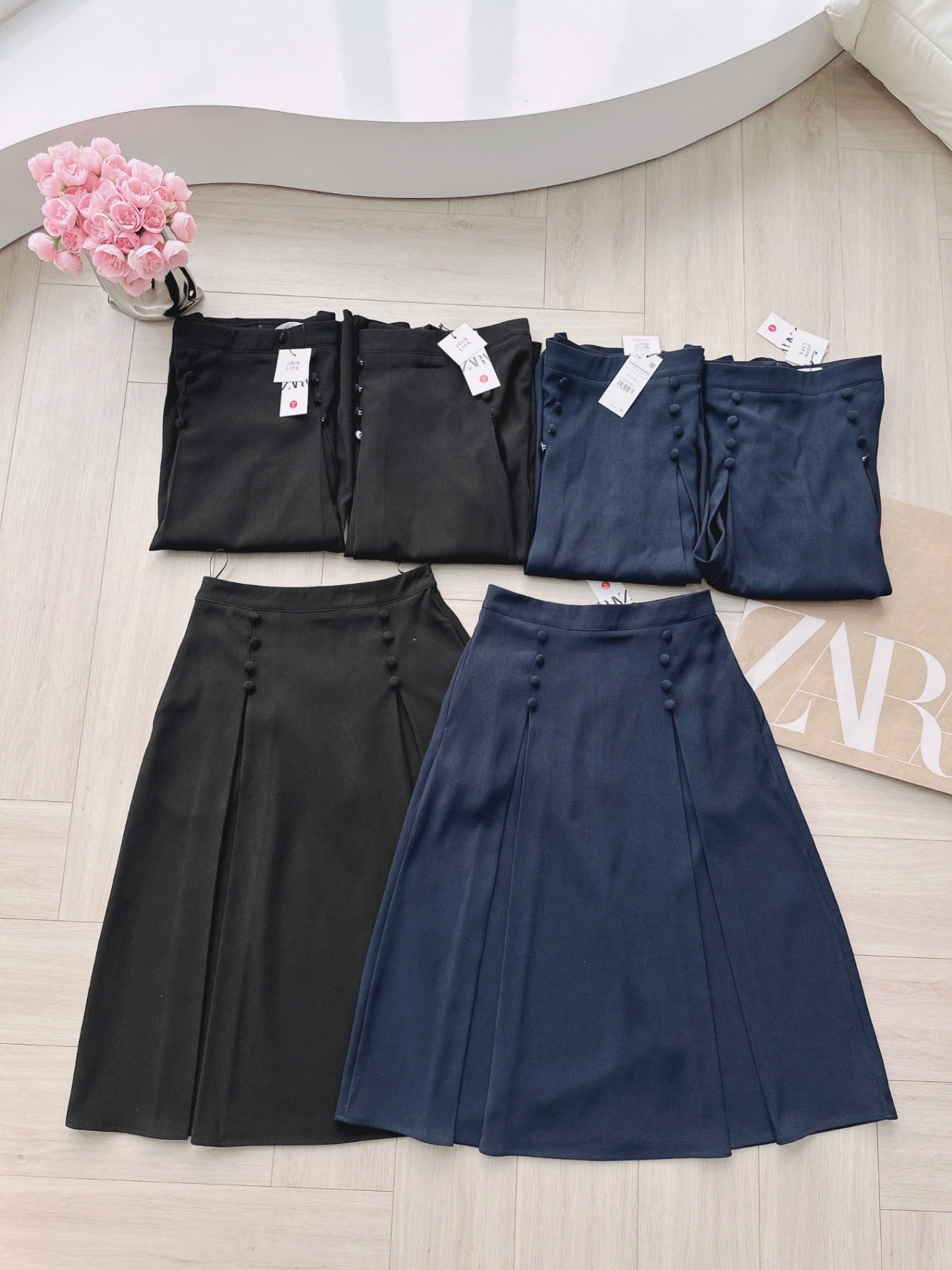 L293-CHÂN VÁY XẾP LI CÚC BỌC XOÈ NHẸ