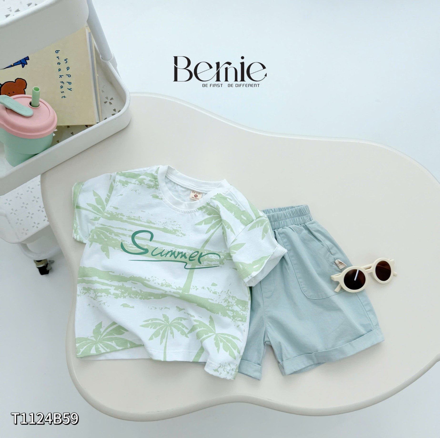 T1124B59- SET COTTON ĐI BIỂN SUMMER CHO BÉ TRAI