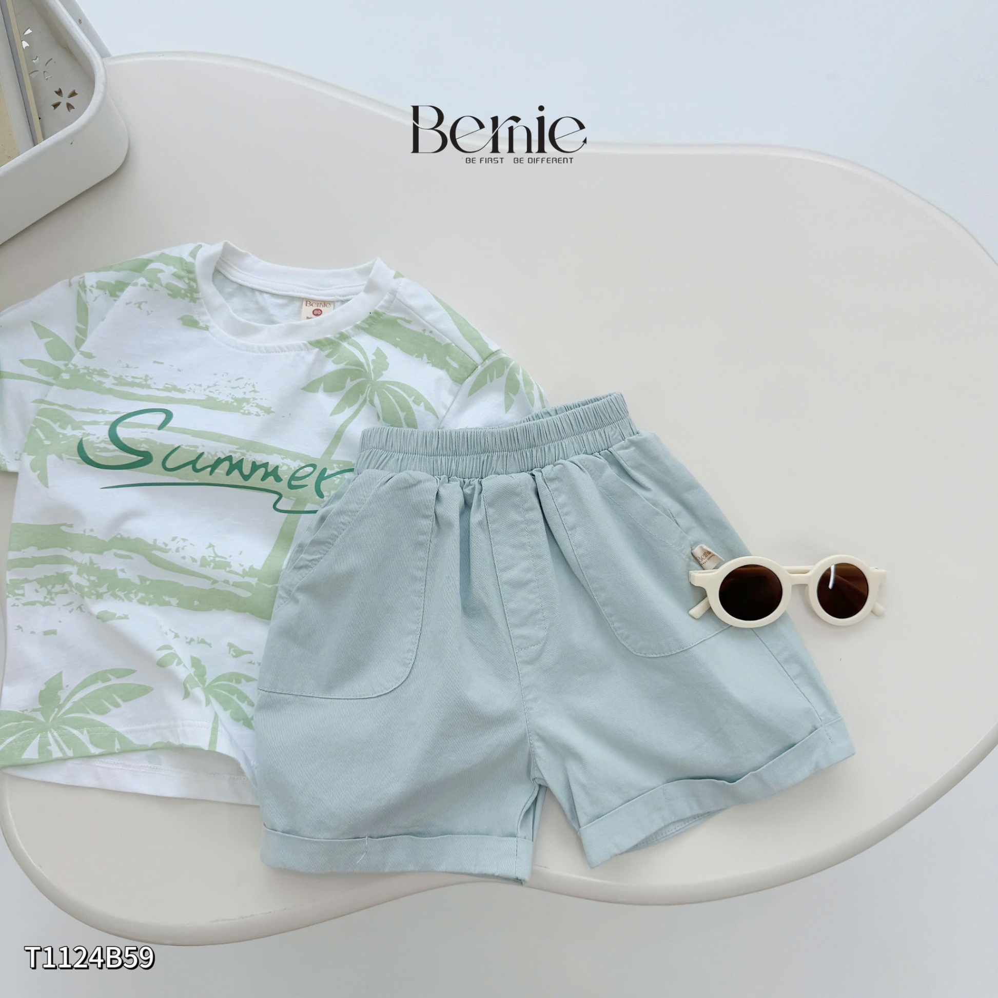T1124B59- SET COTTON ĐI BIỂN SUMMER CHO BÉ TRAI
