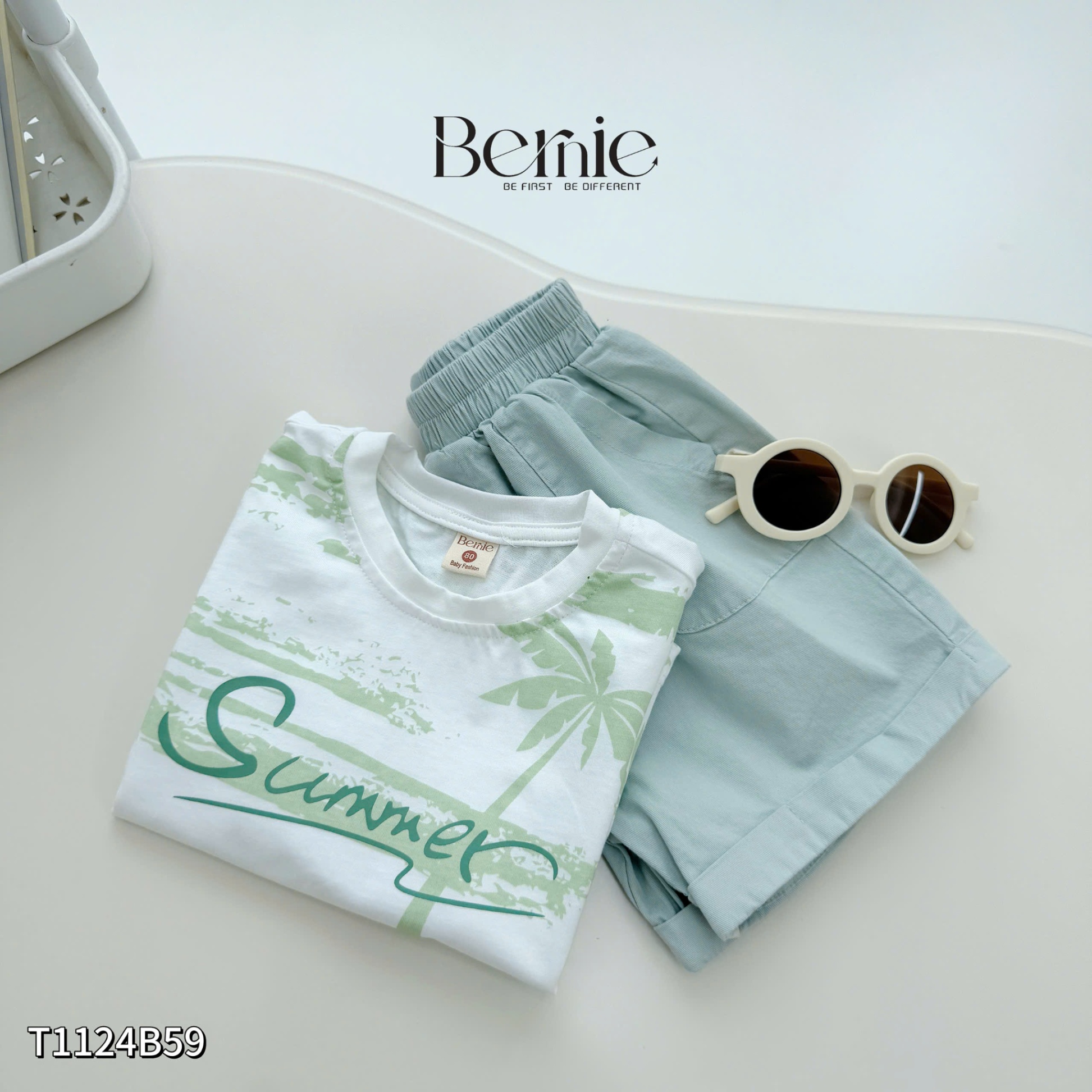 T1124B59- SET COTTON ĐI BIỂN SUMMER CHO BÉ TRAI
