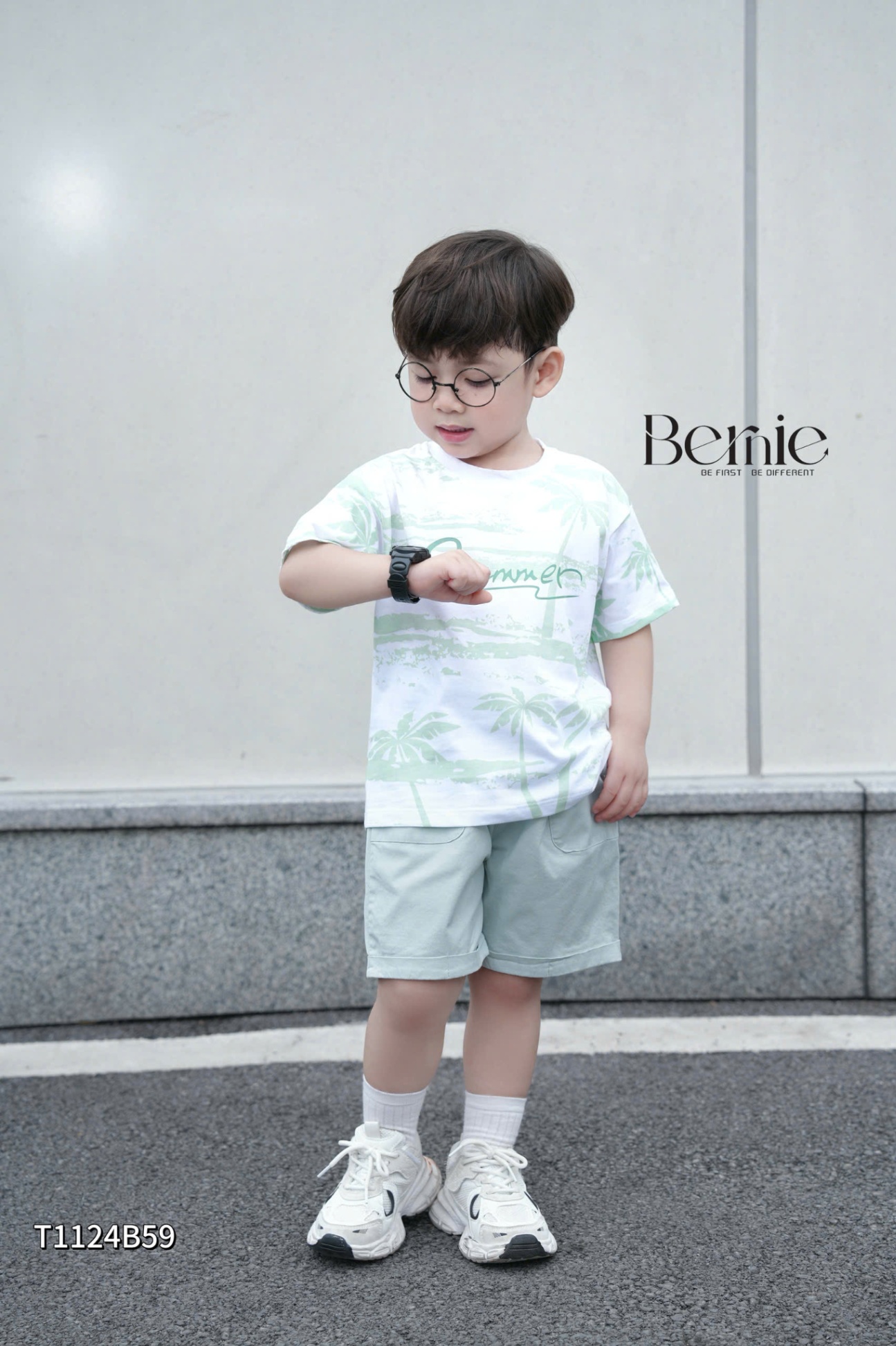 T1124B59- SET COTTON ĐI BIỂN SUMMER CHO BÉ TRAI