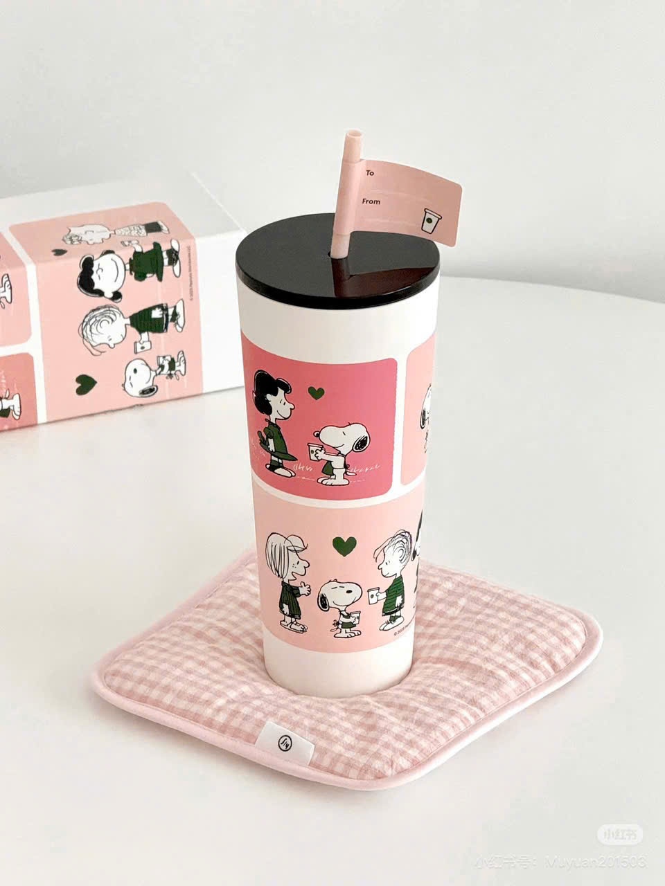 L335-LY GIỮ NHIỆT STARB MÀU HỒNG TÍM SNOOPY