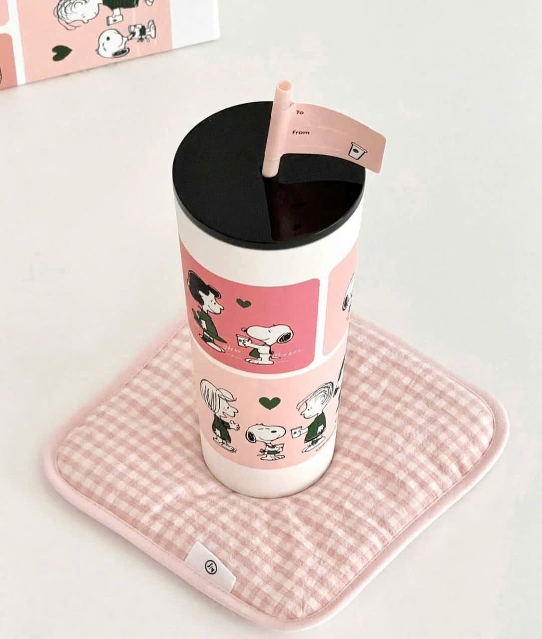 L335-LY GIỮ NHIỆT STARB MÀU HỒNG TÍM SNOOPY