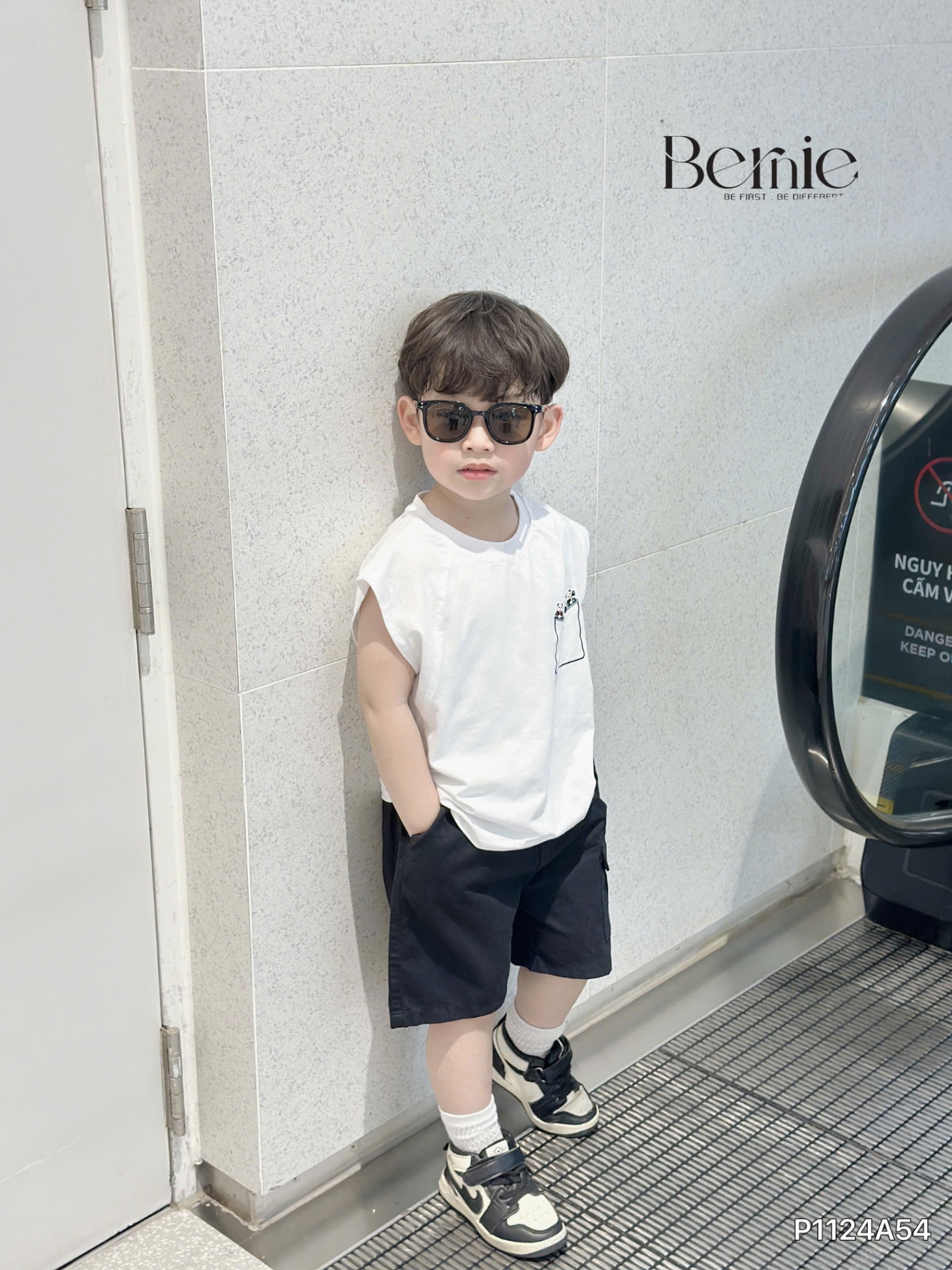 BERNIE- P1124A54- ÁO TANKTOP GẤU TRÚC CHO BÉ