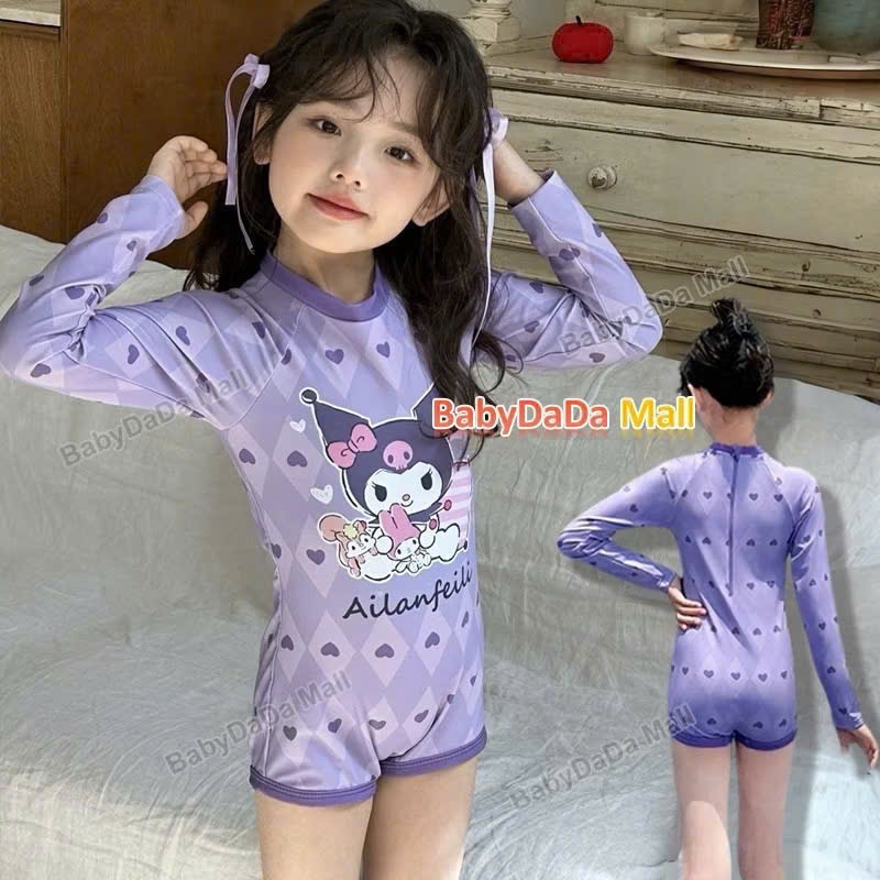 TH824-SET 2 BỘ BƠI BÉ GÁI KUROMI+ MELODY