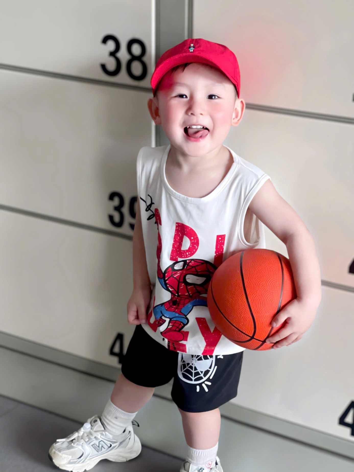 Y4504 - SET 2 BỘ ĐÙI BÉ TRAI BA LỖ NHỆN đỏ trắng SPIDEY