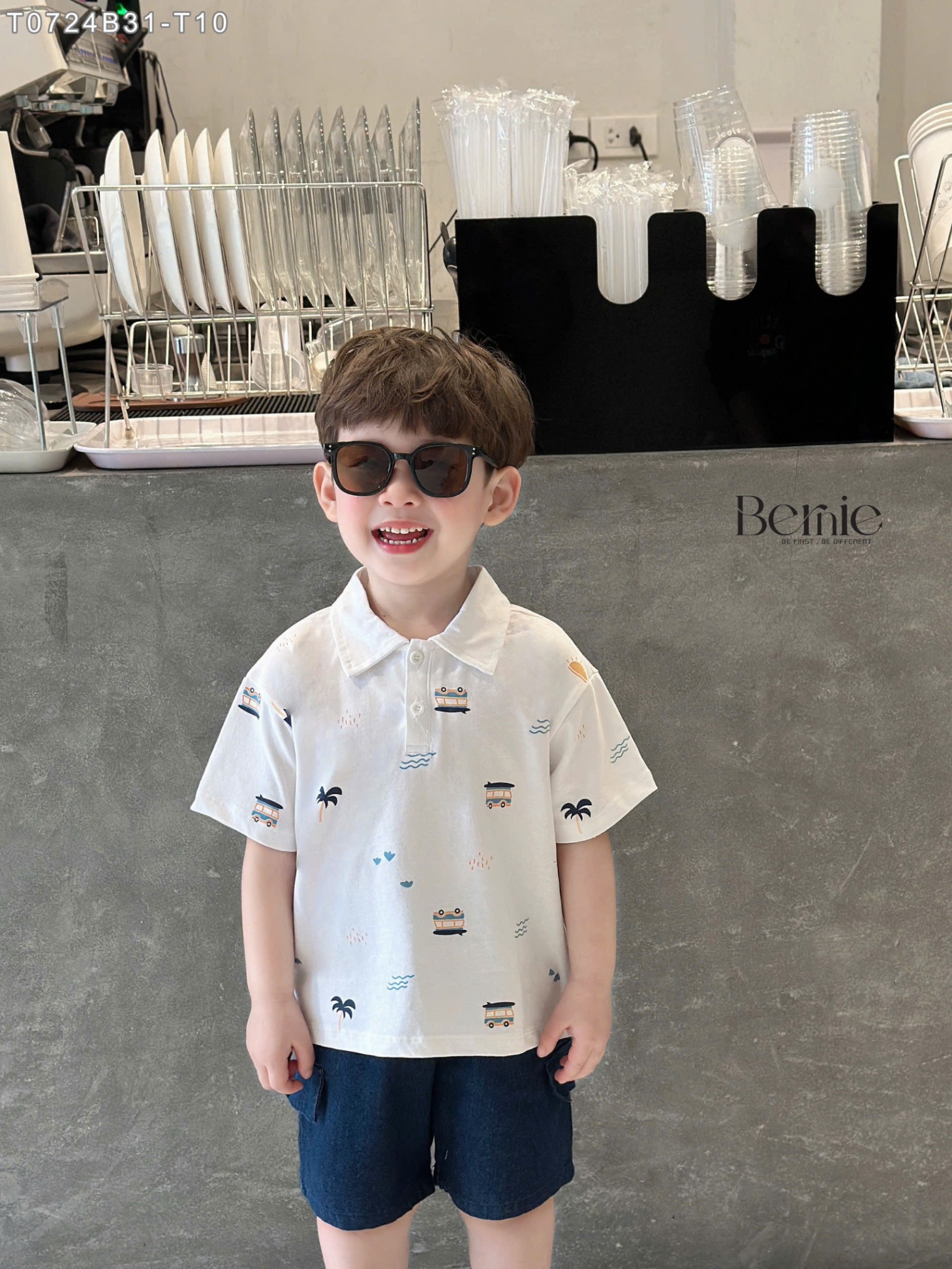 T0724B31 - SET POLO HỌA TIẾT IN TRÀN SUMMER