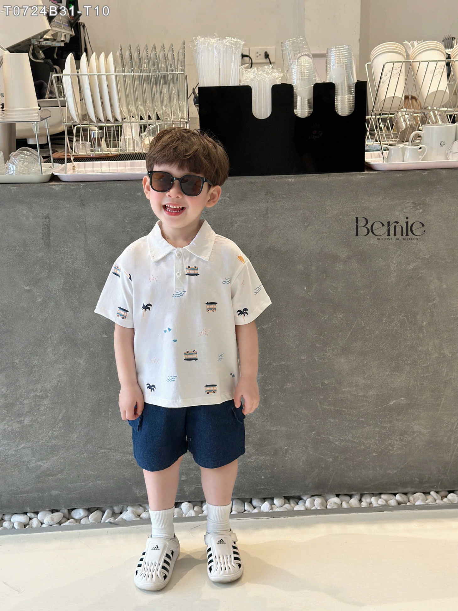 T0724B31 - SET POLO HỌA TIẾT IN TRÀN SUMMER