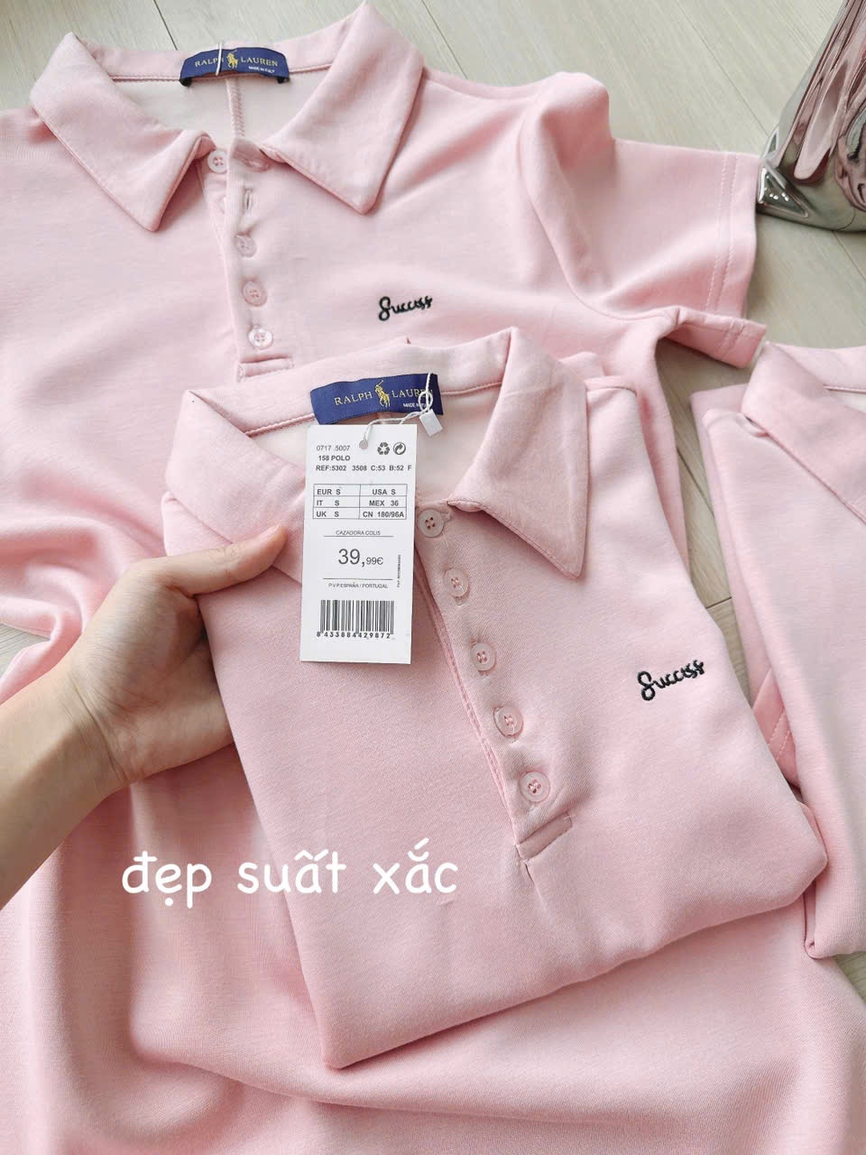 Y4535- VÁY POLO NỮ HỒNG THÊU SUCCESS