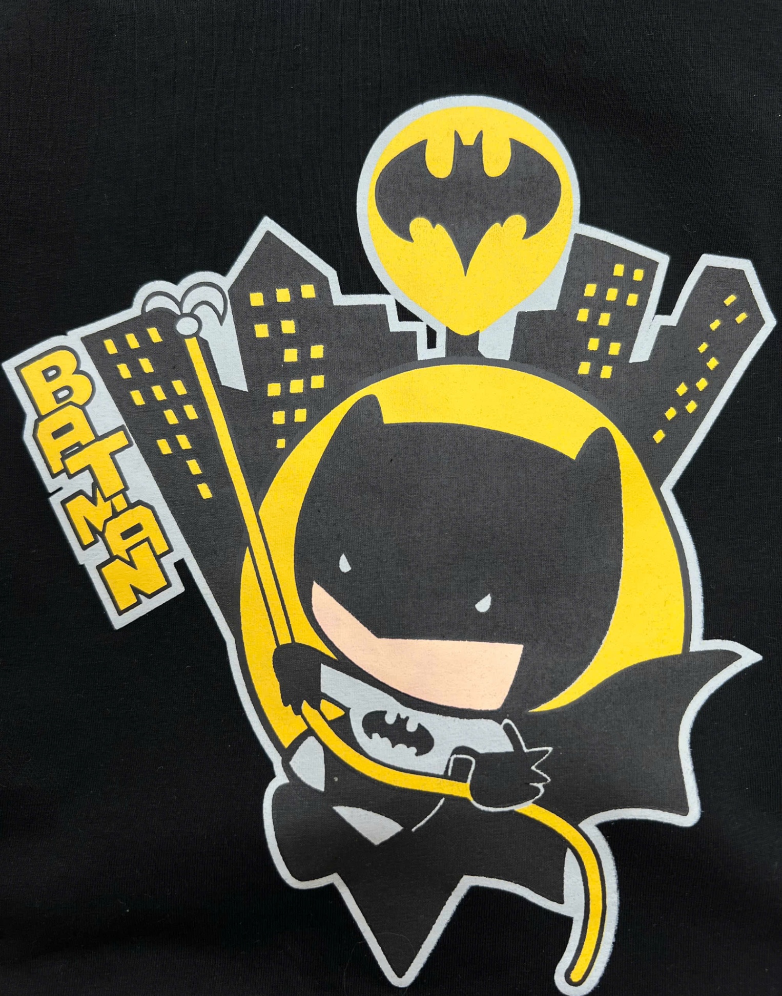 NO775 - SET BỘ COTTON BATMAN TONE ĐEN VÀNG CHO BÉ TRAI
