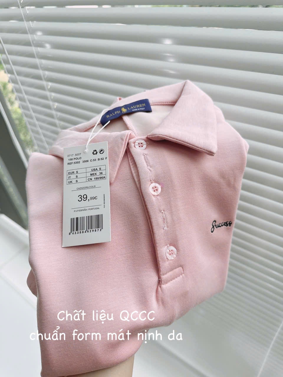Y4535- VÁY POLO NỮ HỒNG THÊU SUCCESS