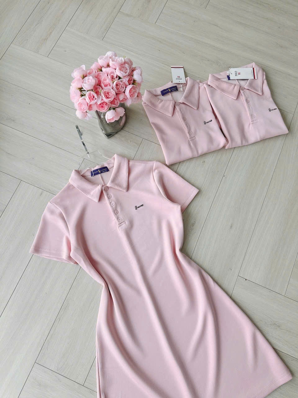 Y4535- VÁY POLO NỮ HỒNG THÊU SUCCESS