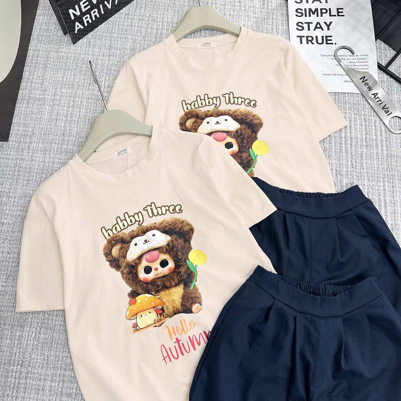Y4548-BỘ ĐÙI BÉ GÁI SIZE ĐẠI ÁO BABY3 QUẦN THAN