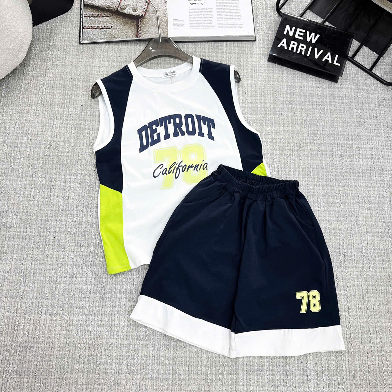 Y4547- BỘ ĐÙI BÉ TRAI THỂ THAO SIZE ĐẠI BA LỖ DETROIT
