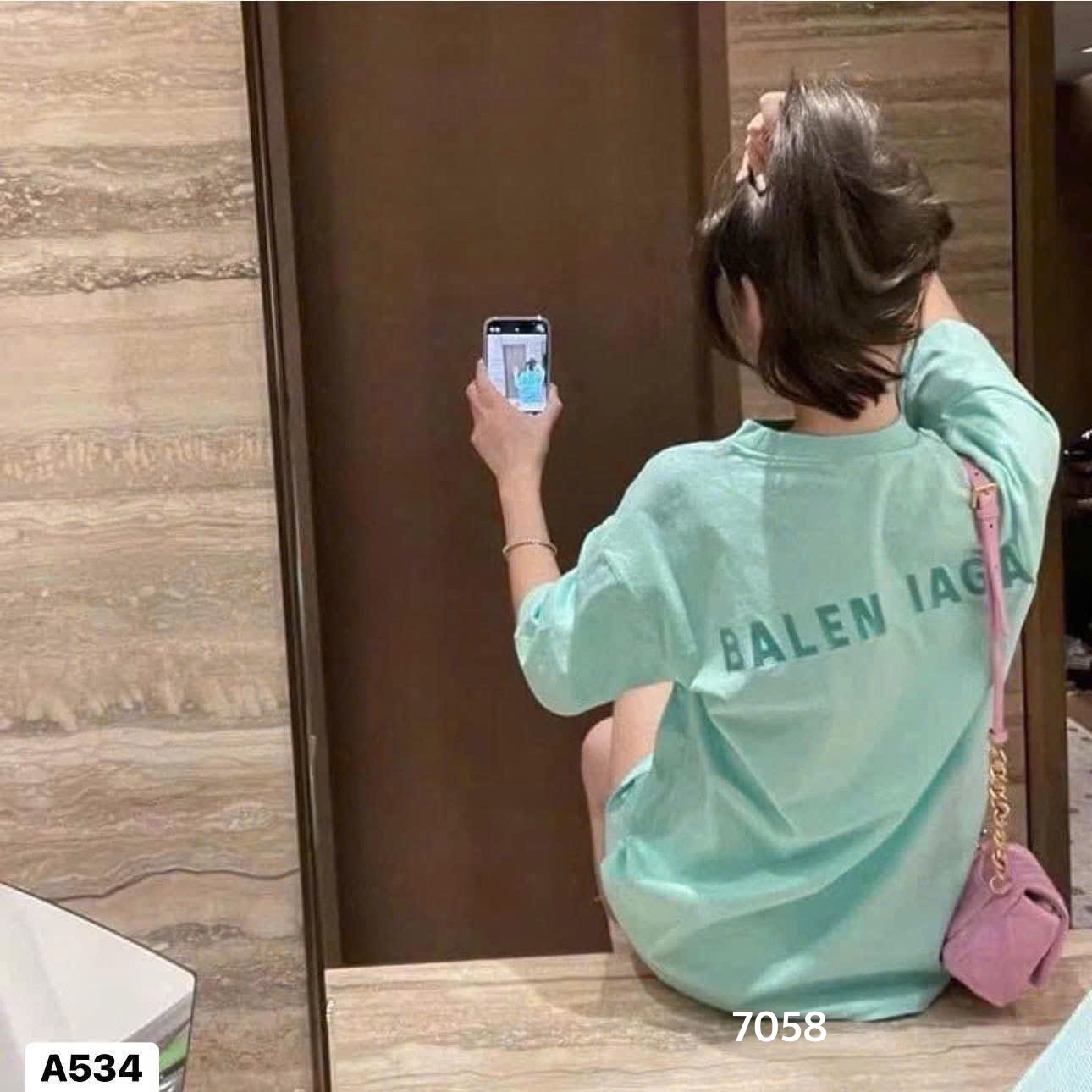 L368-ÁO PHÔNG BALENCIA XANH NỮ