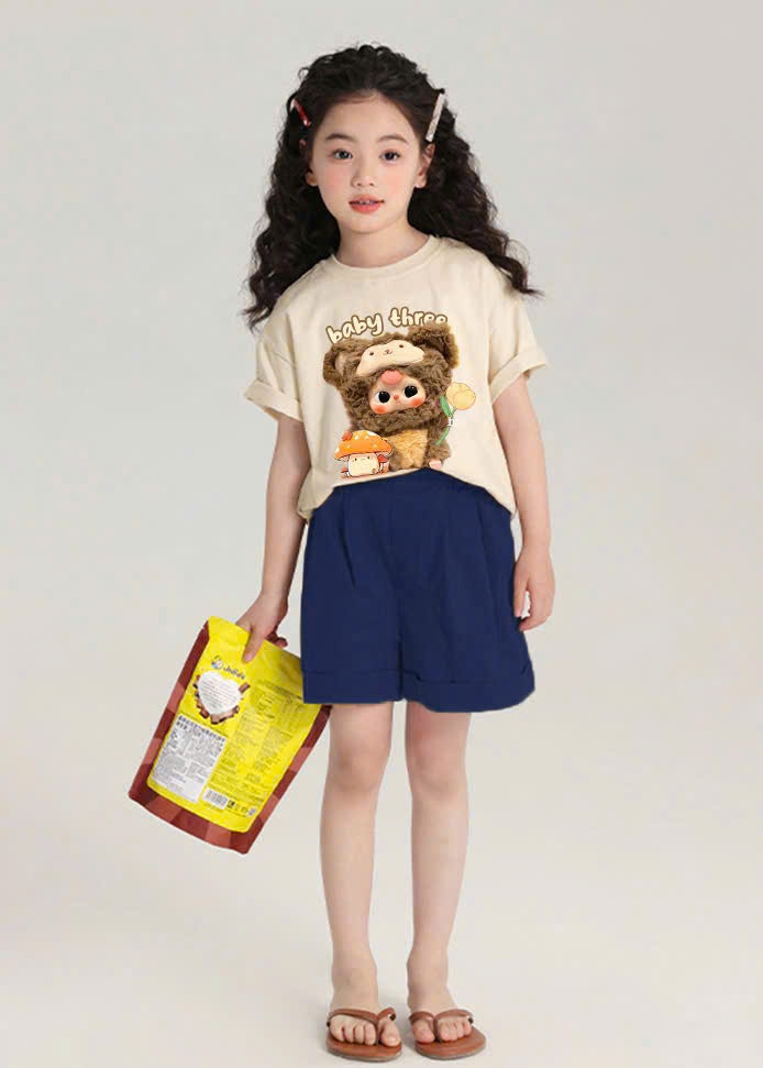 Y4548-BỘ ĐÙI BÉ GÁI SIZE ĐẠI ÁO BABY3 QUẦN THAN