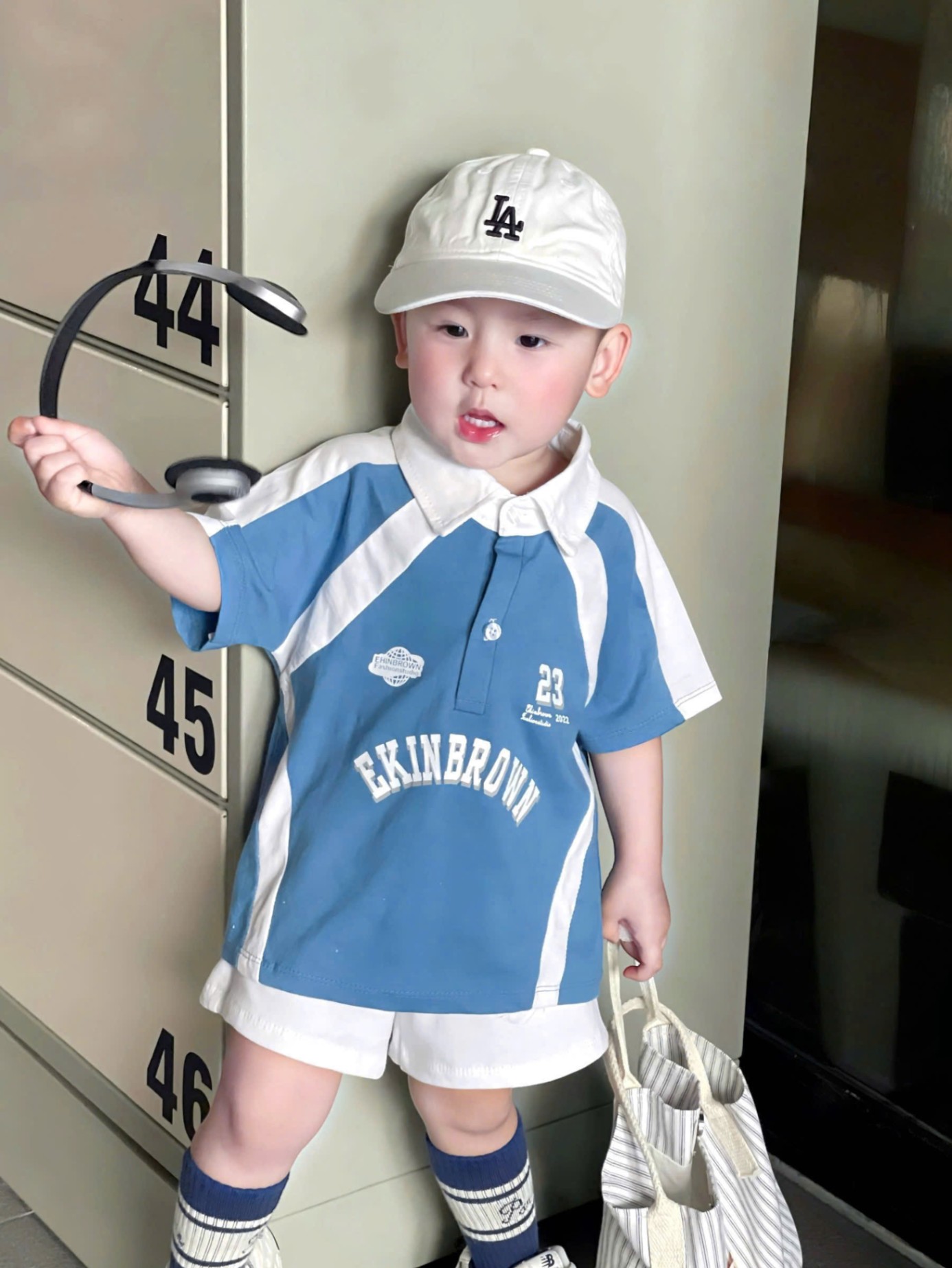 TH833- SET BÉ TRAI EKINBROWN 23 XANH TRẮNG