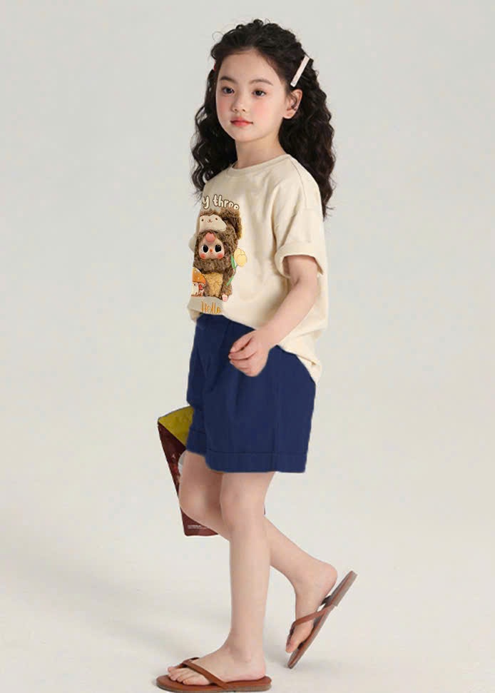 Y4548-BỘ ĐÙI BÉ GÁI SIZE ĐẠI ÁO BABY3 QUẦN THAN
