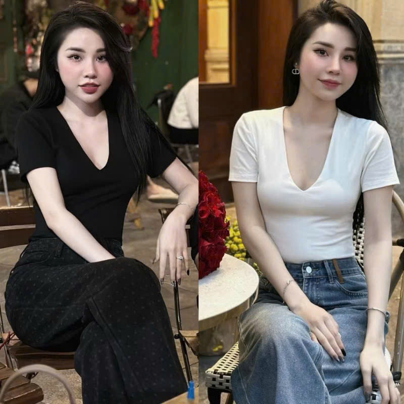 Y4560-ÁO ZIP NỮ TRƠN CỔ TIM CỘC TAY
