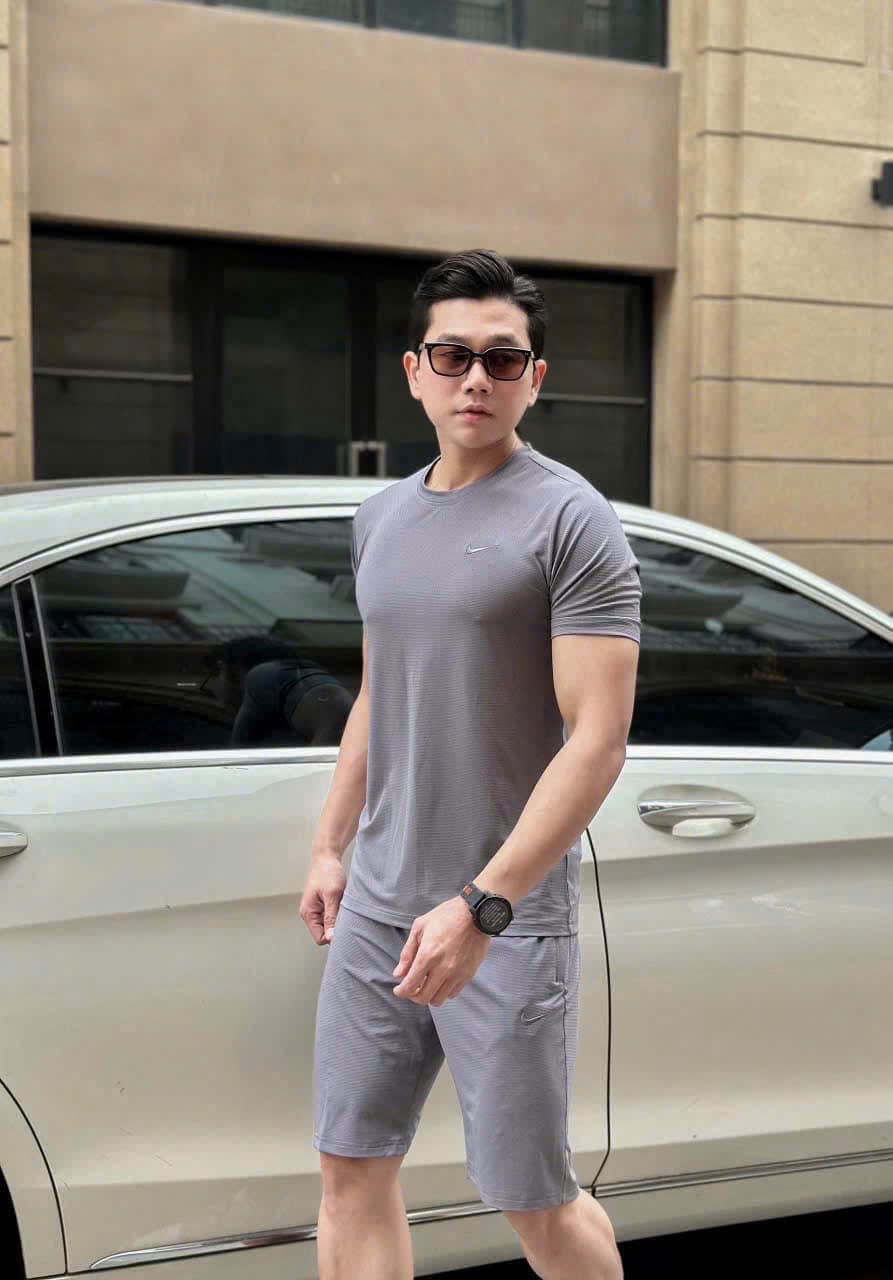 Y4564-BỘ ĐÙI NAM CỔ TRÒN THUN LẠNH NIKE