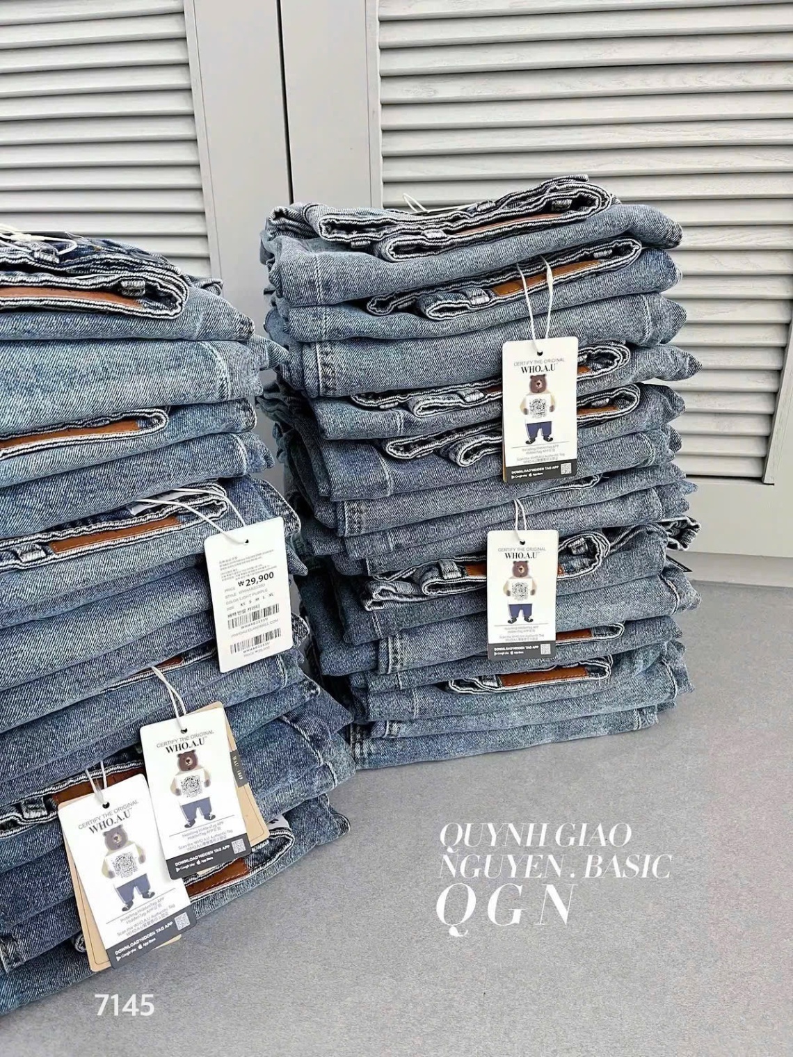 L393-CHÂN VÁY JEAN WHOAU XẺ SAU DÁNG DÀI