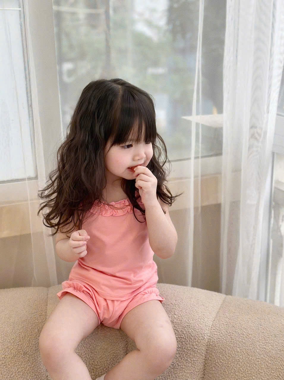 Y4600-SET 3 BỘ BÉ GÁI TIM KẺ 2S BÈO HỒNG TRẮNG