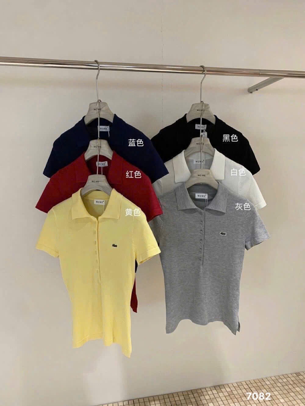 L406-ÁO POLO CÁ XẤU NHIỀU MÀU NỮ