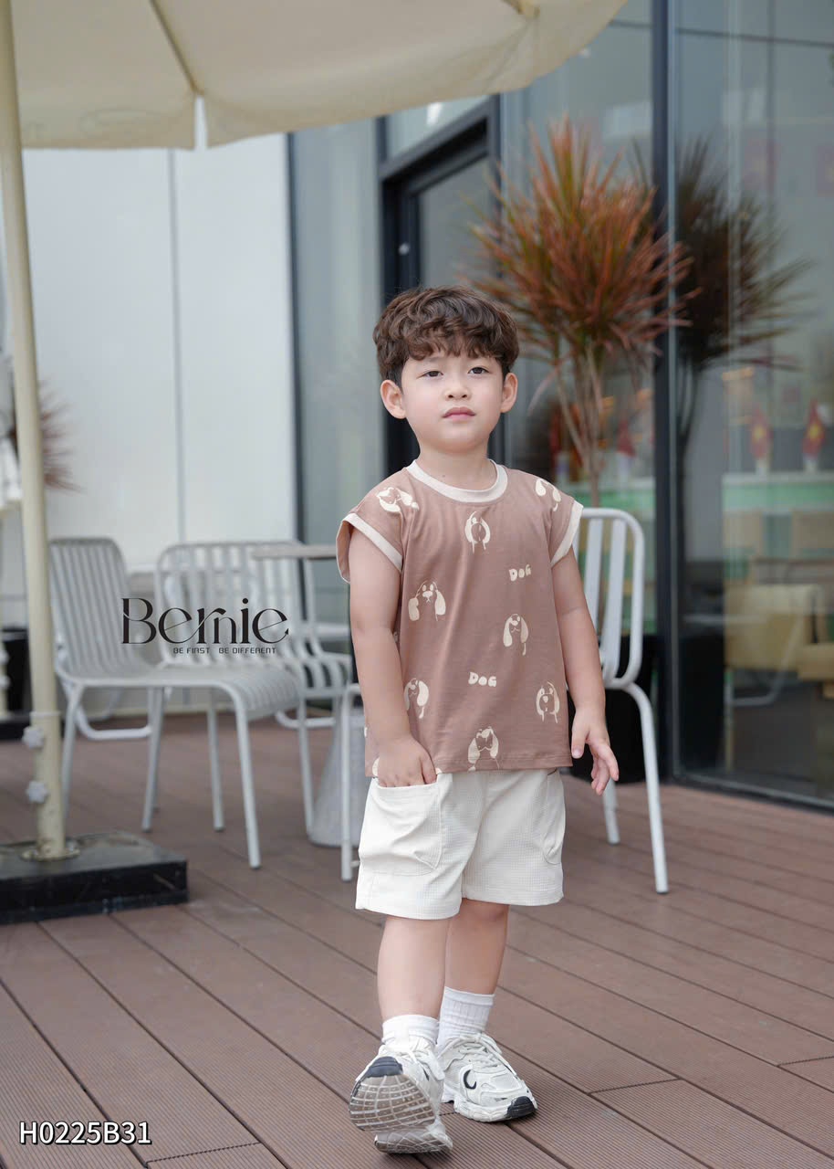 BERNIE- H0225B31- SET TANKTOP IN TRẦN GOLDEN