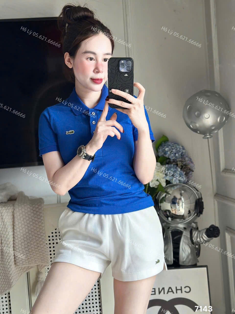 L445- ÁO POLO LACOSTE THÊU CÁ SẤU