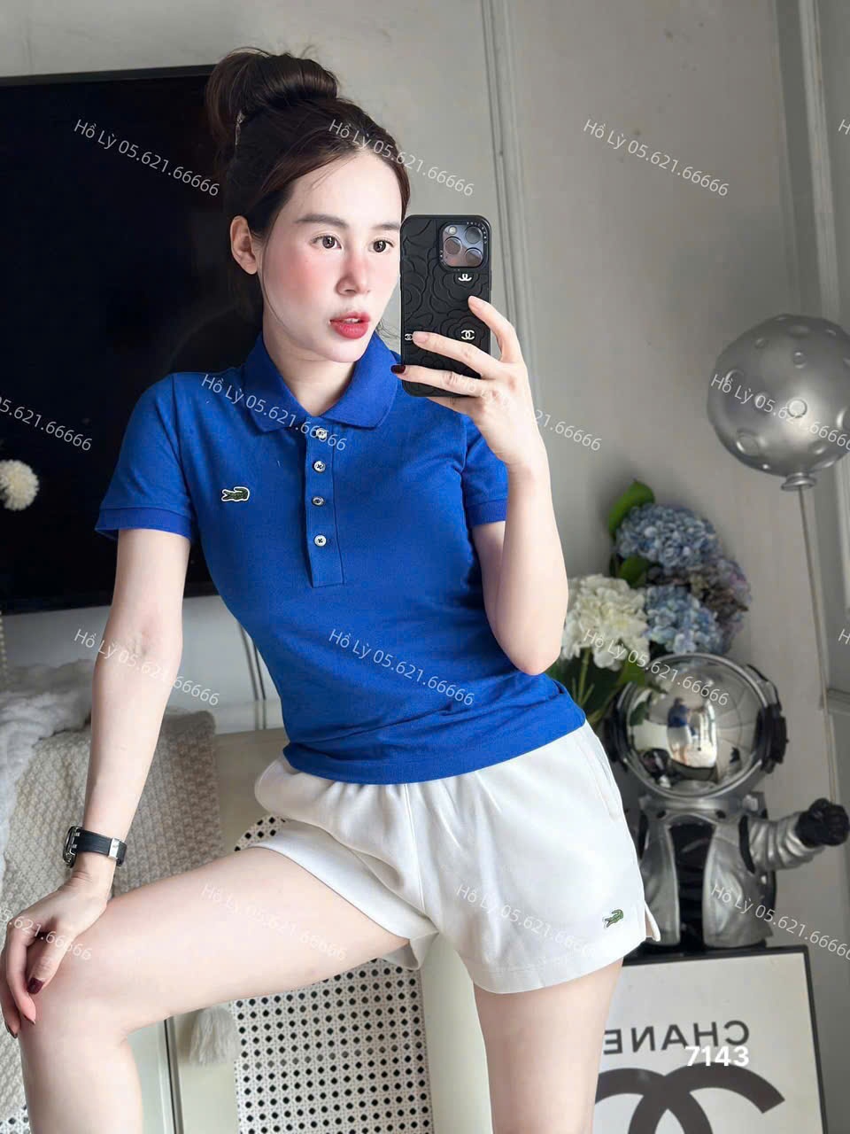 L445- ÁO POLO LACOSTE THÊU CÁ SẤU